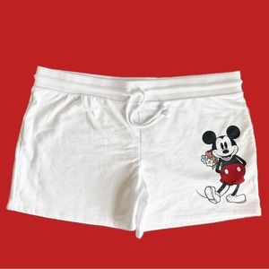 Disney Mickey Mouse White Junior Shorts | Plus Size 3XL | NWT